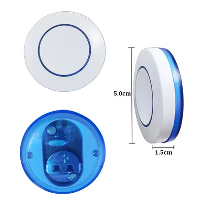 RF 433MHz Wireless Light Switch 220V 110V 10A Relay Controlle Mini Round Button Wall Panel Switch Remote Control For LED Lamp Beauty World Shop