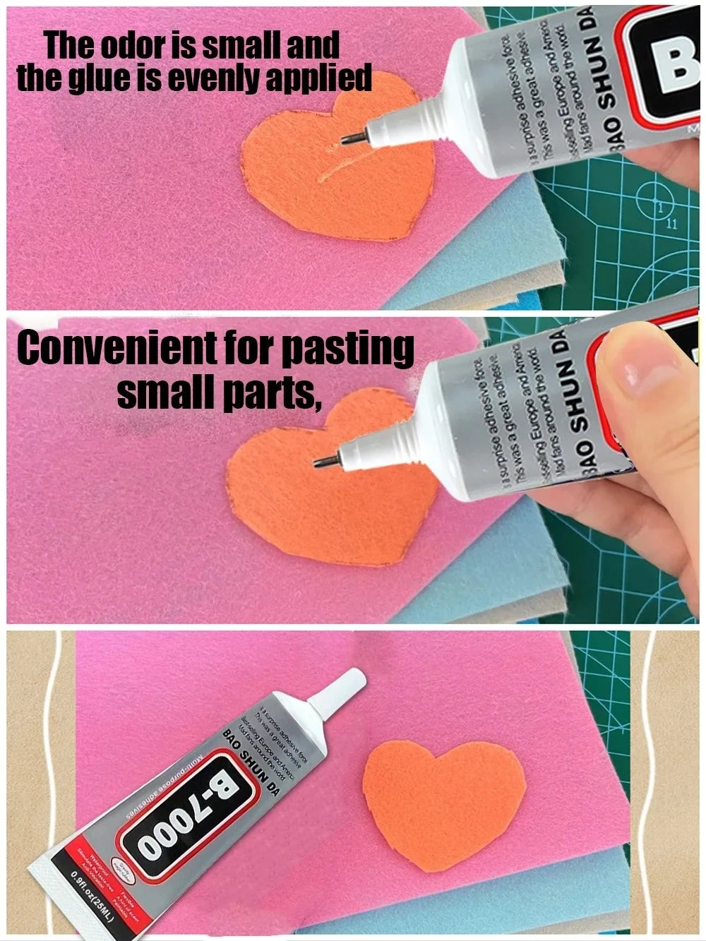 B7000 Glue Multi Purpose Adhesive Strong Clear Glue For Phone Screen Repair Jewelry Making DIY Crafts Metal Glass Plastic Wood Beauty World Shop