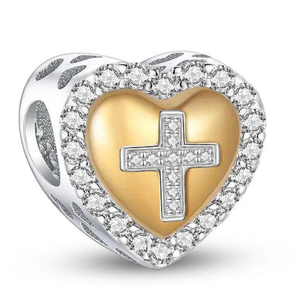 Shecharms 925 Sterling Silver Love Heart Firefly Golden Series Charms Fit DIY Making Bracelet Necklace High Quality Fine Jewelry Beauty World Shop