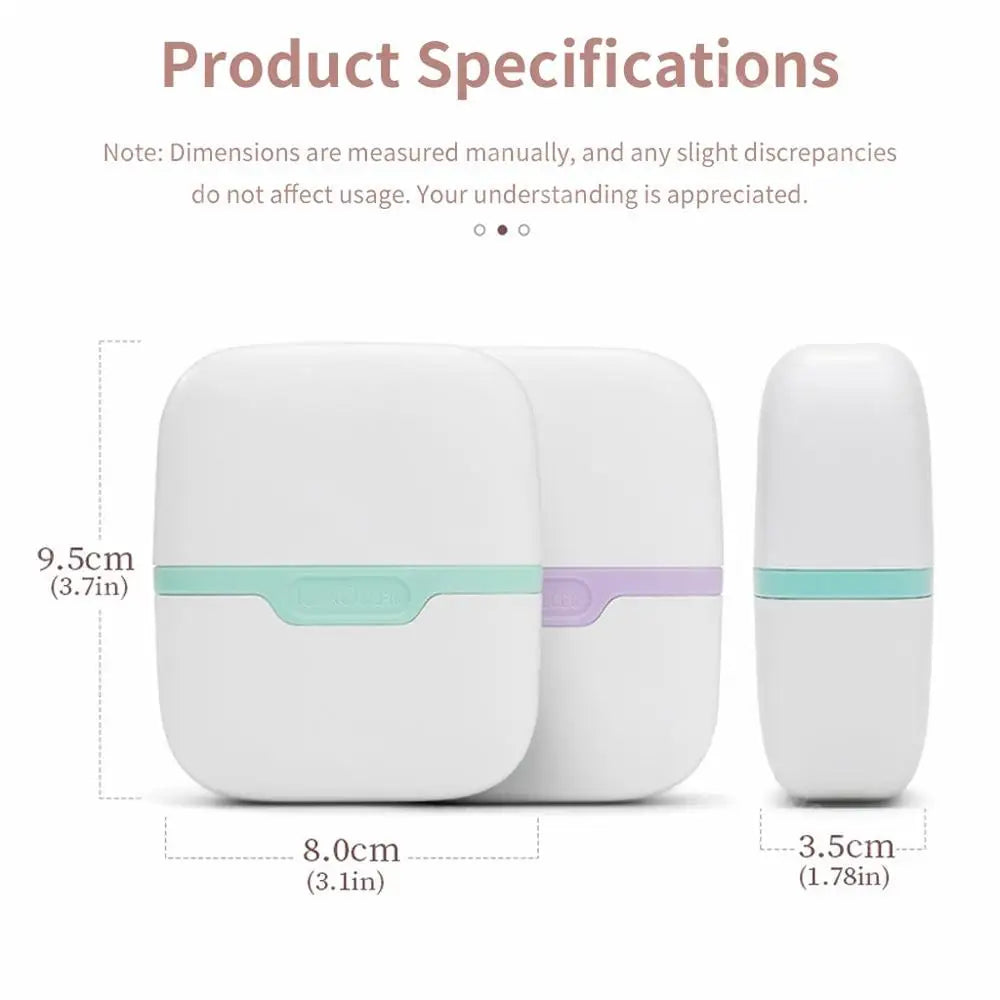 Double-headed facial ice roller, used for facial and head massage, made of resin material, without fragrance and battery Beauty World Shop