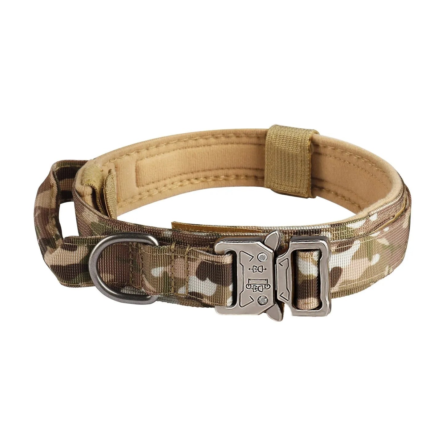 Pet Products Outdoor Tactical Dog Collar Metal Buckle Breathability Nylon Collar Medium and Large Dog Training Neck Collar Dog Beauty World Shop
