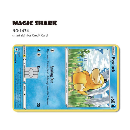 2025 New Pokemons Charizard Blastoise Bulbasaur Eevee Metwo Sticker Film Skin Cover for Credit Debit Card Beauty World Shop