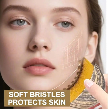 New Lymphatic Contour Care Facial Massage Brush with Storage Box for Facial Stimulating And Contouring Beauty World Shop
