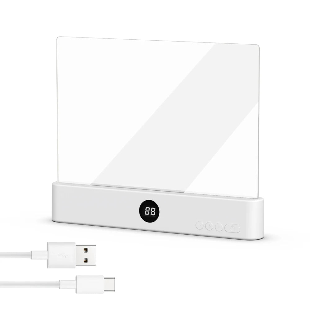 LED Flat Panel Night Vision Reading Light Eye Protection Reading Light Usb Charging Student Night Reading Lamp Book Lamp Indoor Beauty World Shop