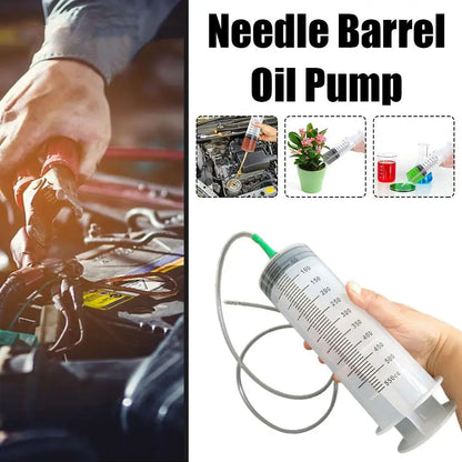 100/300/550ml Large Capacity Syringes Oil Pump With 1m Hose Pet Feeding Measuring Pump Hydroponics Nutrient Big Syringe Beauty Fashion