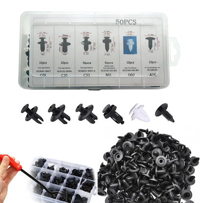 Auto Fastener Clip Mixed Car Body Push Retainer Pin Rivet Bumper Door Trim Panel Fastener Kit Car Clips Box or Bag packaging Beauty World Shop