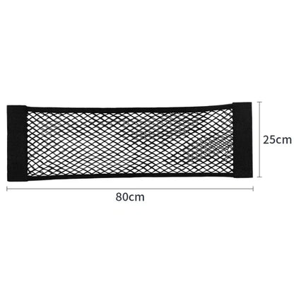 Car Storage Net Stretchable Mesh Pocket Net Magic Elastic Sticker Universal Rear Mesh Trunk Seat Bag Pocket Cage Auto Organizer Beauty World Shop