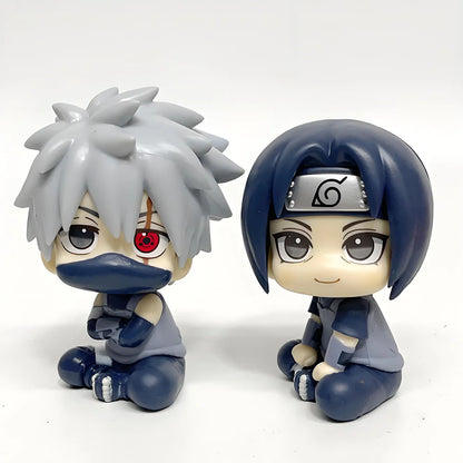 9.5/10cm Naru Shippuuden Anime Figure Q Version Kakashi Uchiha Itachi Action Figure Collection Model Toys Beauty World Shop