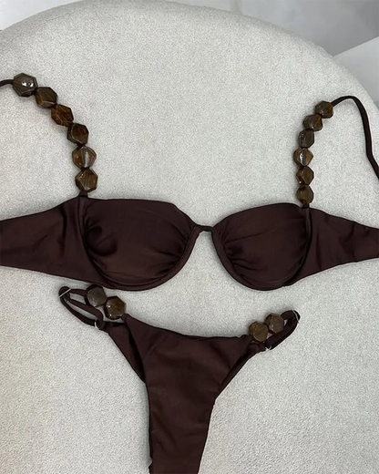 2026 Sexy Bikini Set High Waist Golden Printed Women Swimwear Push Up Bikinis Swimsuit Female Biquini Bathing Suit Beauty World Shop