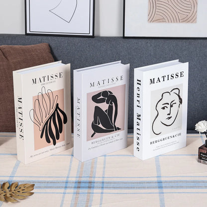 3Pcs Foldable Fashion Fake Books Living Room Decoration Designer Books Coffee Table Ornaments Club Hotel Room Villa Prop Books Beauty World Shop