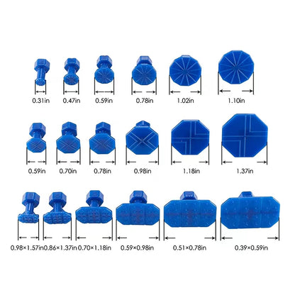 Car Dent Repair Puller, Car Repair Tools Kit With 18pcs Plastic Glue Tabs plastiT-Handle Dent Remover Universal For Car Accessor Beauty World Shop