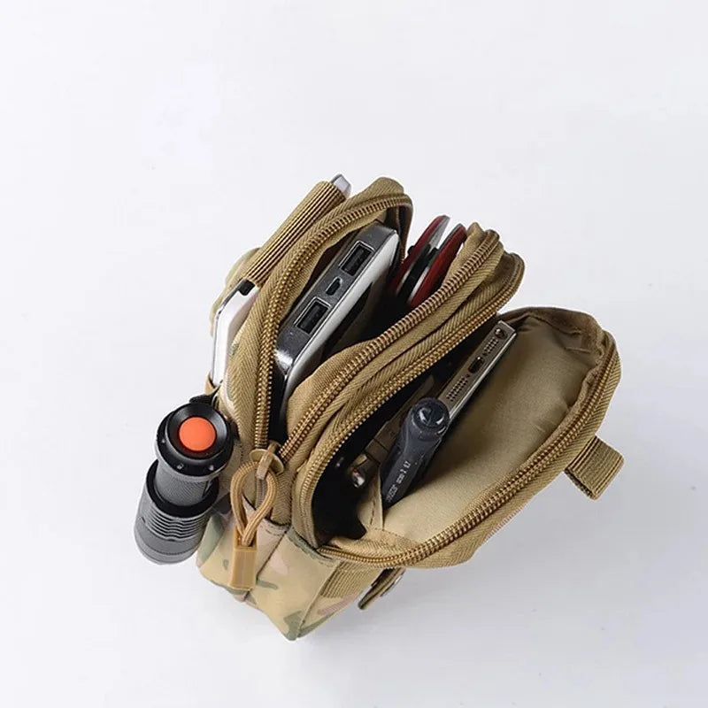 Mobile Phone Case Pouch Waist Bag Waterproof Nylon Multifunction Casual Men Waist Pack Male Small Bag Beauty World Shop