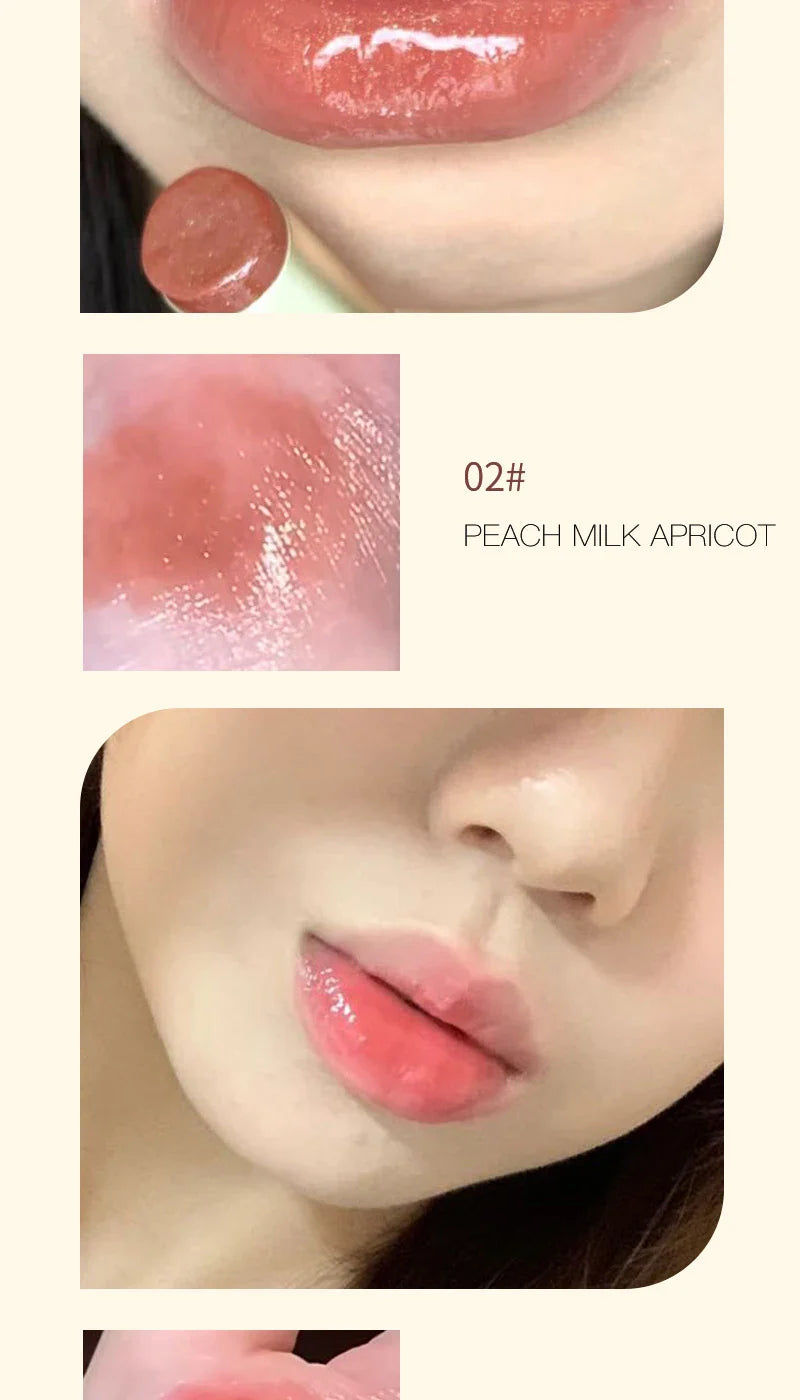HERORANGE Heart-Shaped Moisturizing Lipstick: Mirror-Like Shine with Hydrating Formula - Natural Look for a Dewy, Radiant Finish Beauty Trend Shop