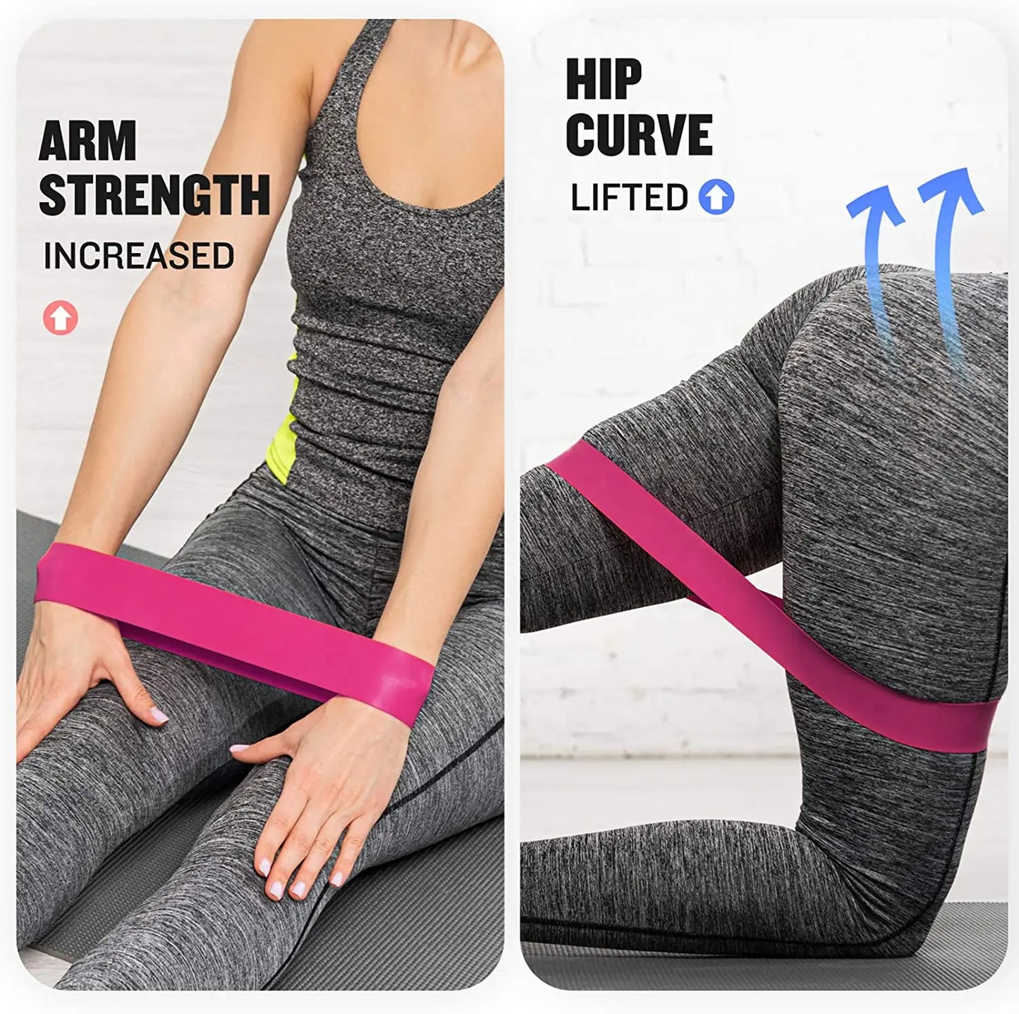 Different Resistance Bands Yoga Band Fitness Exercise Training Hip Tension Band Leg Squat Dance Elastic Loop Stretch Band Beauty World Shop