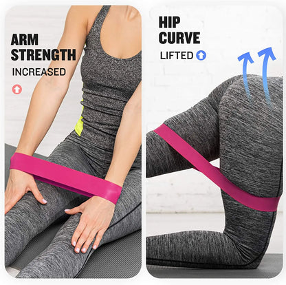 Different Resistance Bands Yoga Band Fitness Exercise Training Hip Tension Band Leg Squat Dance Elastic Loop Stretch Band Beauty World Shop
