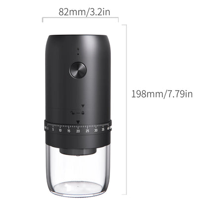 New Portable USB Electric Coffee Bean Grinder 40 Gears External Adjustable Rechargeable Grinders Household Mini Coffee Machine Beauty World Shop