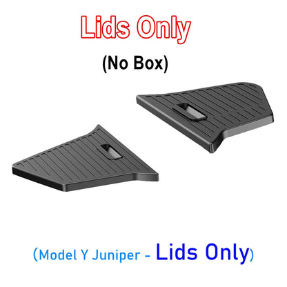 USVOTOV Trunk Organizer for Tesla Model Y Juniper Launch Refresh 2025 Rear Trunk Storage Bins Side Box Organiser TPE Accessories Beauty World Shop