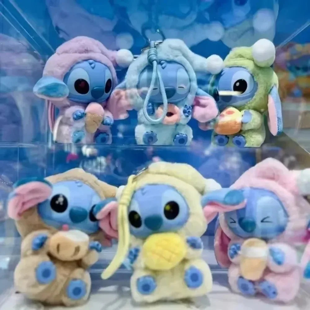 Disney 2025  Pin Eating Bedtime Series Blind Plush Toy Cute Doll Box Mysterious Hanging Bag Decorative Gif Beauty World Shop