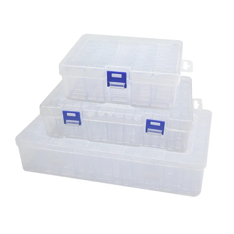 5 pcs Transparent Lockable Box Small Object Storage Box Fishing Gear Accessories Box Plastic Material Beauty Trend Shop