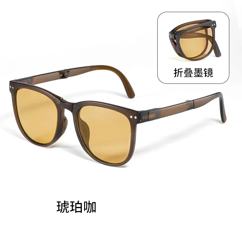 Folding sunglasses, portable, ultra light sun protection, UV protection, sunglasses for both men and women Beauty World Shop