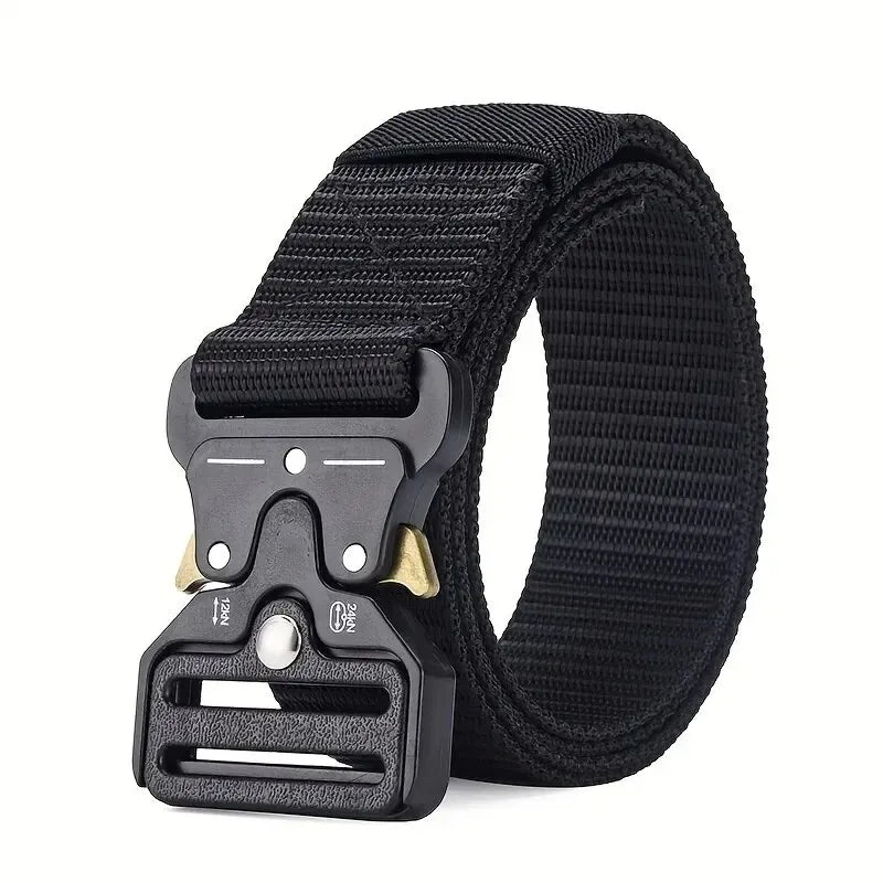 Compass Multi-Function Outdoor Tactical Belt for Men and Women Durable Quick-Dry Canvas Nylon Webbing Hiking Camping Sport Gear Beauty Fashion