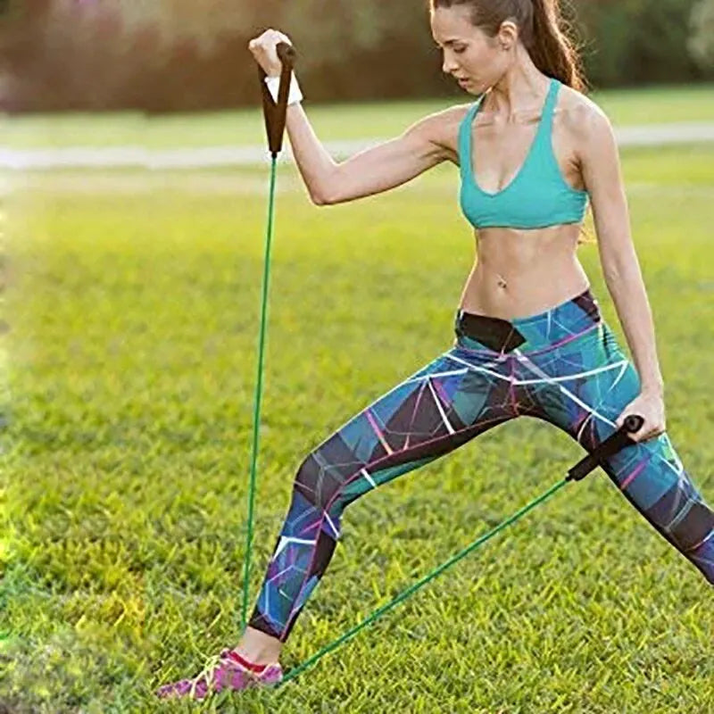 Resistance Bands With Handles, Exercise Bands, Workout Bands With Handles For Men Women, Strength Training Equipment At Home Beauty World Shop