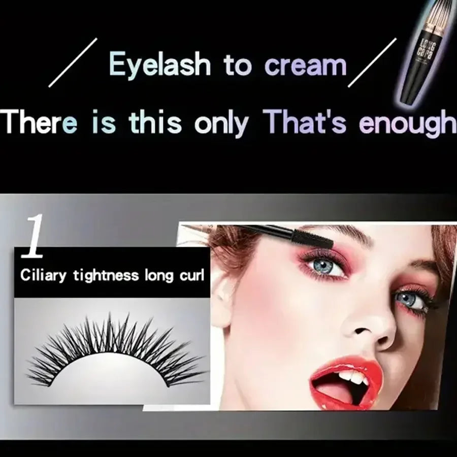 Waterproof 4D Mascara Thick Long Smudge-proof Plump Encrypted Long-lasting Curling Large Eye Makeup Makeup Tools Beauty Trend Shop