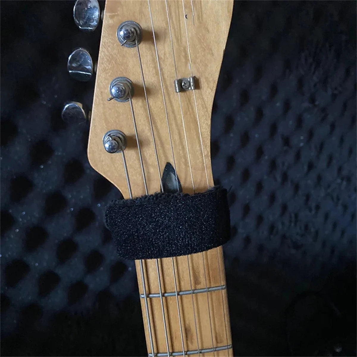 Miwayer Guitar Fret Strings Mute Noise Damper Mute Wraps Black Guitar Beam Tape for Guitars, Bass, and Ukulele Beauty World Shop