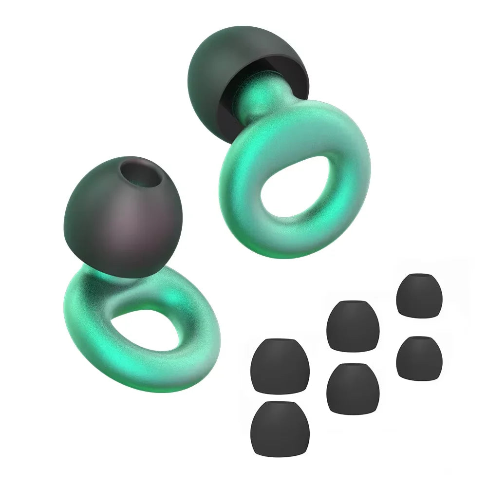 Silicone Earplugs for Swimming Sleep Noise Cancel Noise Reduction-Soundproof Reduce Disturbances -Quality loop Earplugs Beauty World Shop