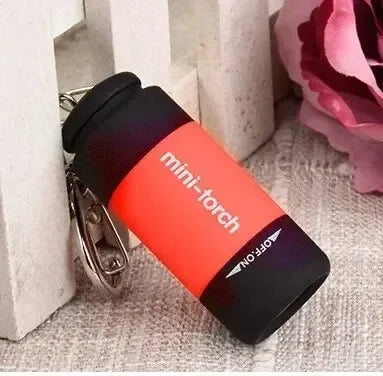 Led micro pocket flashlight portable USB rechargeable keychain flashlight waterproof home Outdoor Hiking Camping flashlight Beauty World Shop