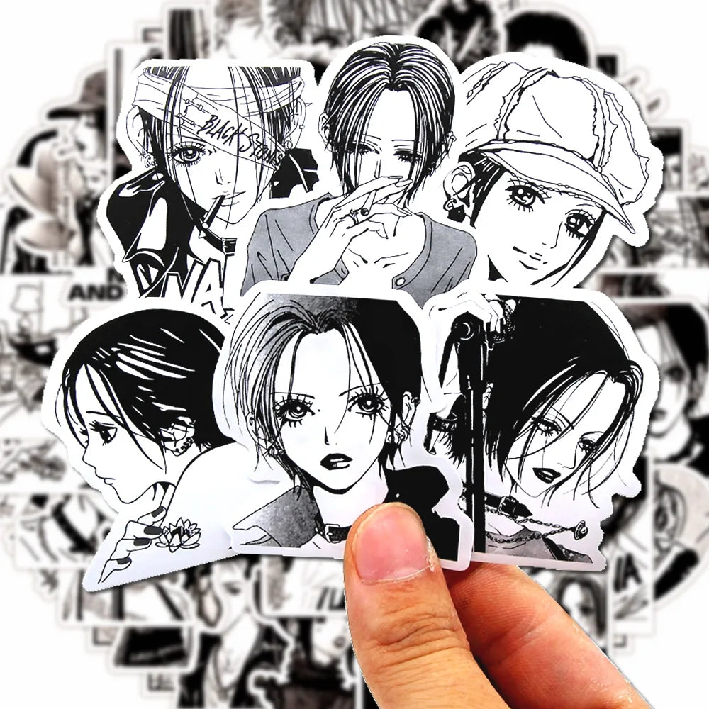 30/60/180p Anime NANA Stickers Cool Graffiti Decals DIY Decoration For Phone Laptop Stationery PVC Waterproof Sticker Toys Gift Beauty World Shop