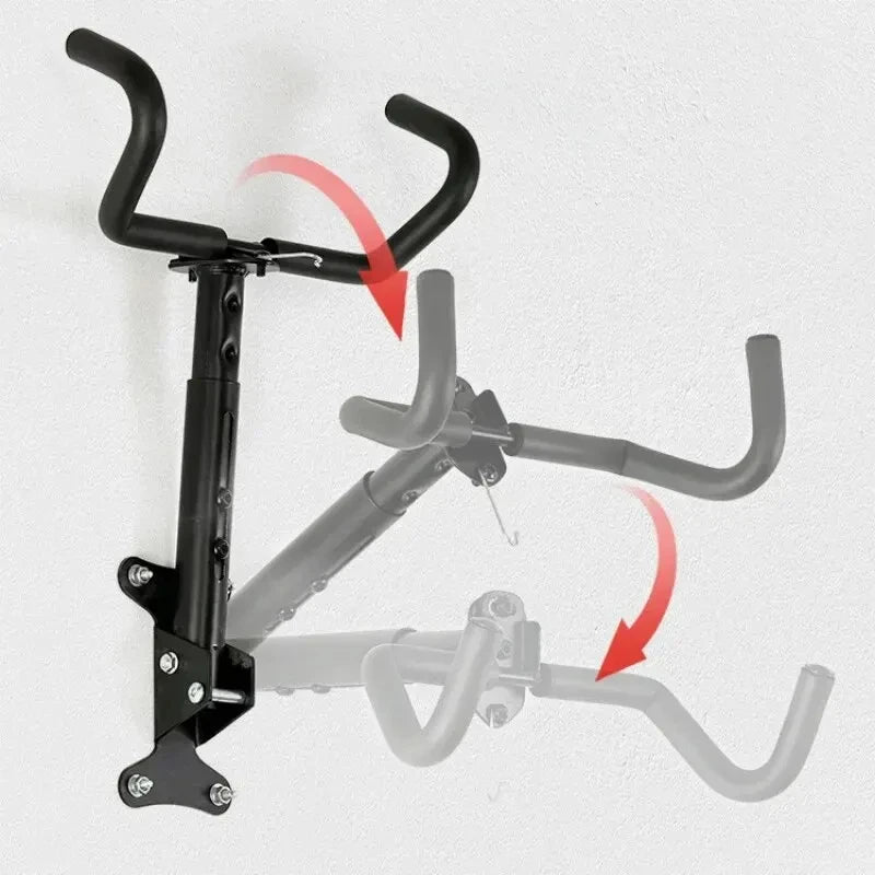 1PCS Wall Beam Stretchable Stand MTB Hanging Holder Room Wall Mounted Bicycle Rack 360 Degree Rotating Heavy Duty Storage Rack Beauty World Shop
