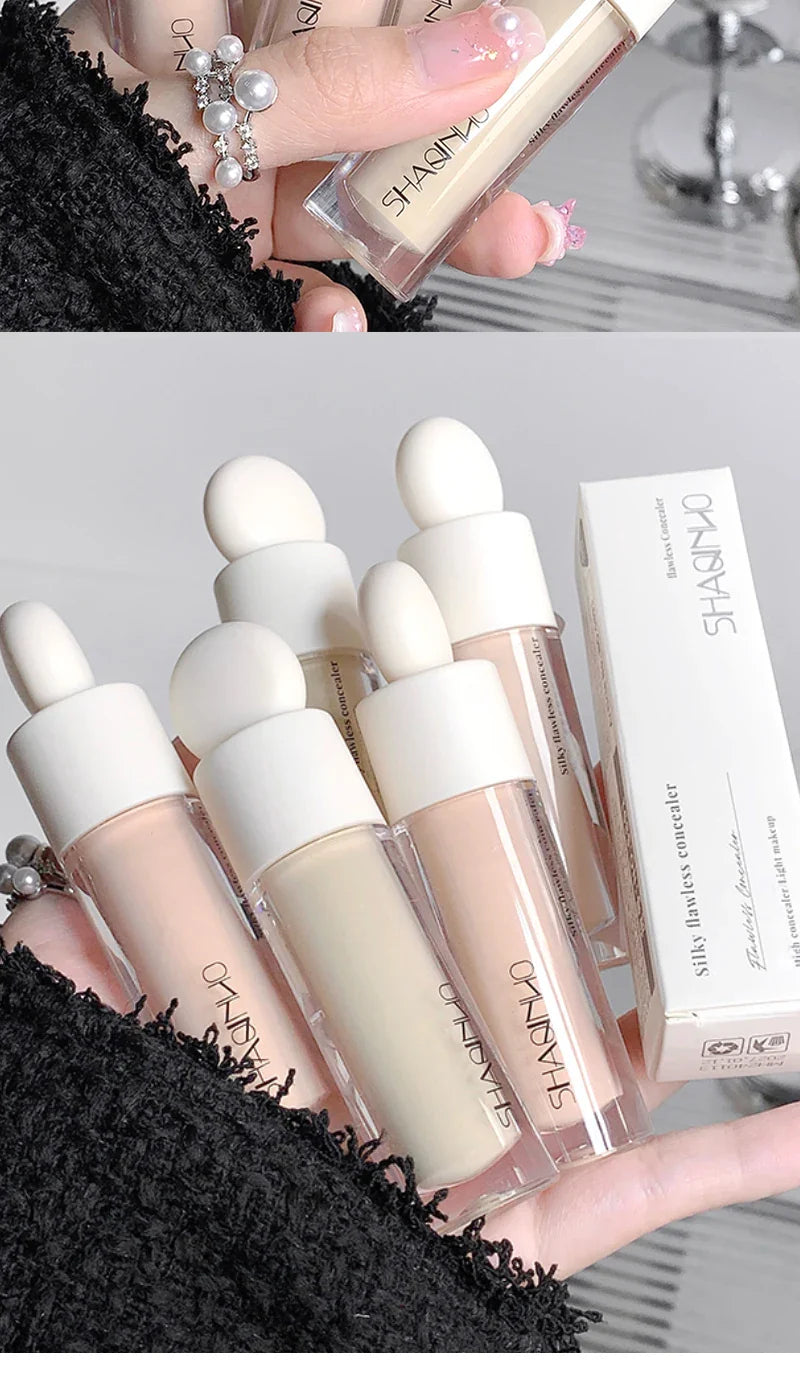 SHAQINUO Flawless Hydrating Concealer - Brightens Dark Circles & Smooths Tear Troughs | Long-lasting Formula, Non-cakey Finish Beauty Trend Shop