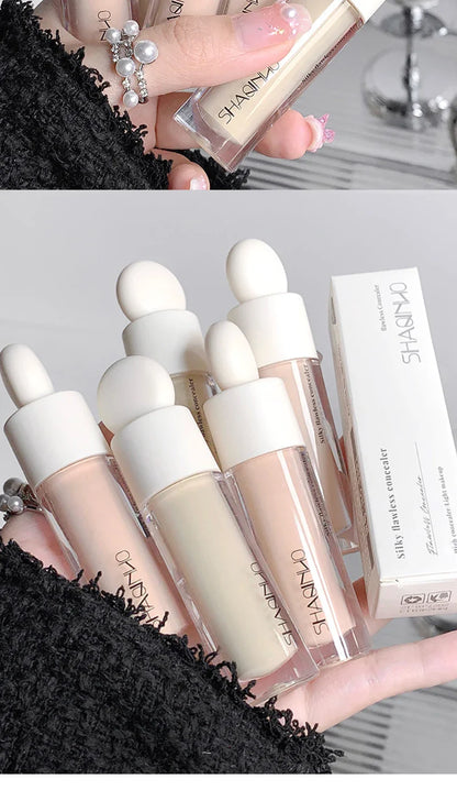 SHAQINUO Flawless Hydrating Concealer - Brightens Dark Circles & Smooths Tear Troughs | Long-lasting Formula, Non-cakey Finish Beauty Trend Shop