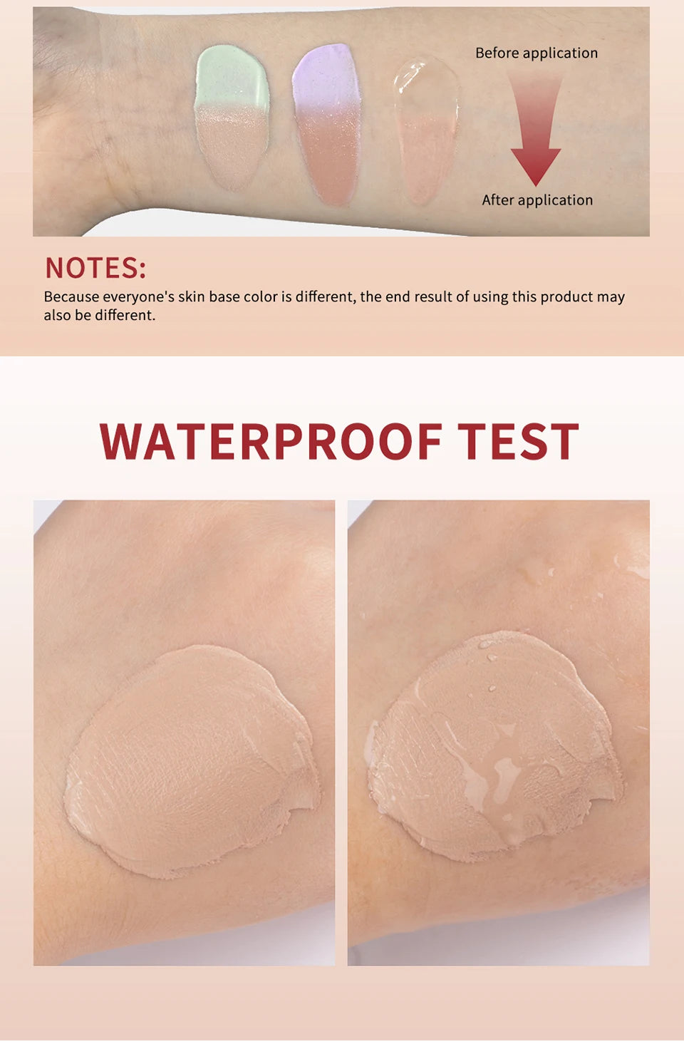 CC Cream Color Changing Liquid Foundation Centella Korean High Coverage Foundation Foundation Cream for Face Base Makeup Beauty World Shop