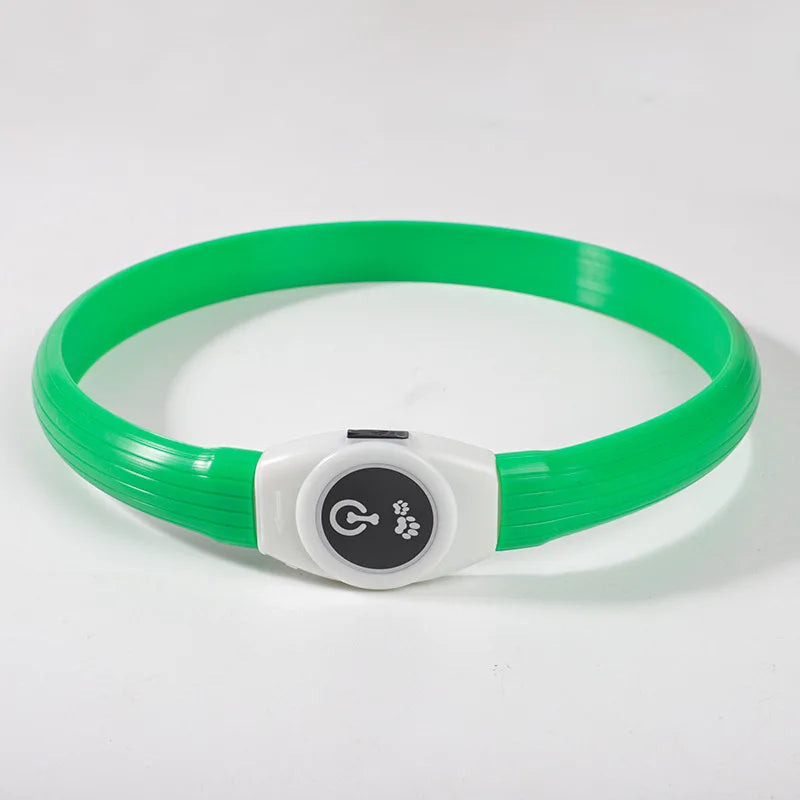 New Led Luminous Dog Collar PVC Waterproof , For Large Medium Small Dogs Collar Usb Light Night Safety Pet Glowing Accessories Beauty World Shop