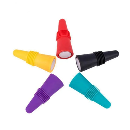 1PC Silicone Wine and Beverage Bottle Cap Set Leak Proof Champagne Bottles Sealer Stoppers Wine Cork Saver Stopper Reusable Beauty World Shop