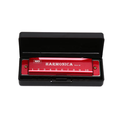 Harmonica Key of C 10 Hole Diatonic Harmonica C with Case for Beginner Students Kids Gift with Case Beauty World Shop