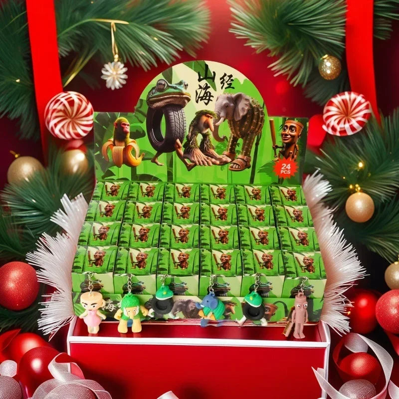 24PCS Fun Italian Brainrot Blind Box Toy Tungtungtung Sahur Tralarero Tralala Game Mini Model Blind Box Birthday Gift Toys Beauty World Shop