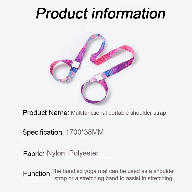 Yoga Mat Strap Stretching Band Elastic Bands Ballet Pilates Elastic Strap for Yoga Equipment Elastic Band for Fitness YJS01 Beauty World Shop