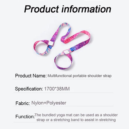 Yoga Mat Strap Stretching Band Elastic Bands Ballet Pilates Elastic Strap for Yoga Equipment Elastic Band for Fitness YJS01 Beauty World Shop