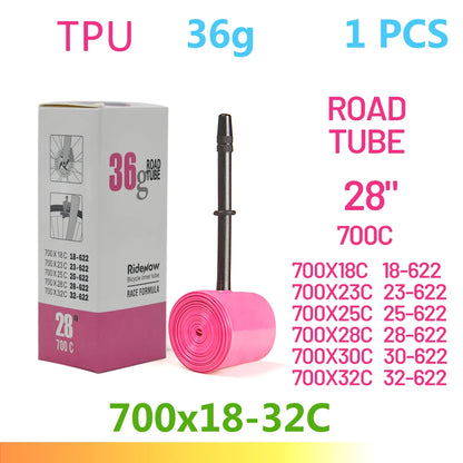 RideNow TPU Bike Inner Tube 700C 700x18 23 25 28 32 35 37 40 47C Road Bicycle Tire MTB Bike Camera 29x1.5 1.75 1.9 pneu aro Beauty World Shop