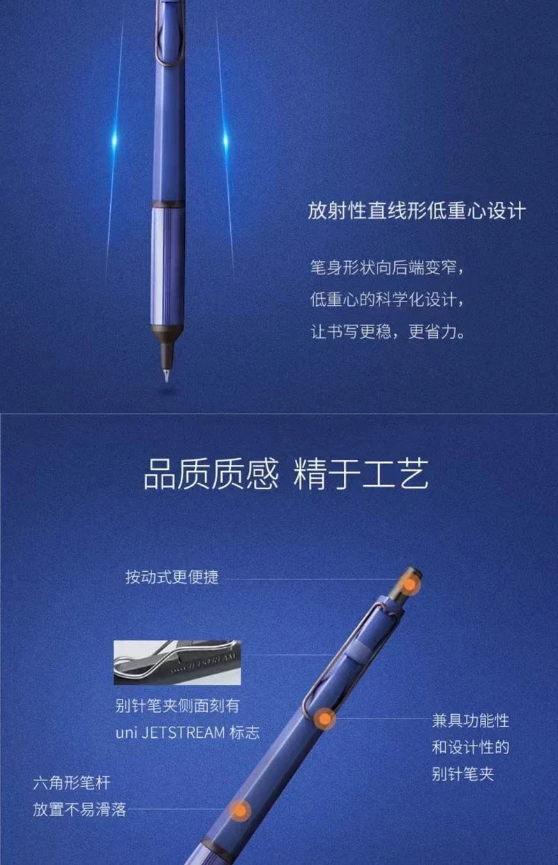 Uni SXN-1003 JETSTREAM EDGE Ballpoint Pens Ultra-fine Luxury Men's Pen, Small-word Annotations Fine Writing Japanese Stationery Beauty World Shop