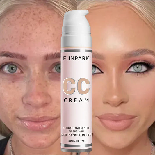 30ml 1Pc Color Correcting CC Cream Facial Foundation Waterproof Concealer Whitening Liquid Foundation Korean Makeup Cosmetics Beauty Trend Shop