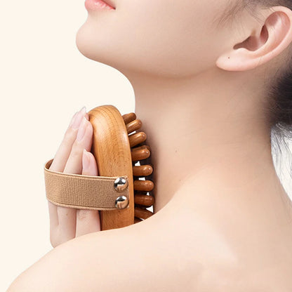 Body Anti Cellulite Brush Soothing Wooden Essential Oil Spa Air Cushion Massage Hair Comb Scalp Massage Brush Body Massager Beauty World Shop