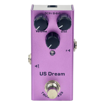 Mini Electric Guitar Effect Pedal Overdrive/Distortion Crunch/US Dream/Chorus/Vintage Phase/Digital Delay/Tremolo Beauty World Shop