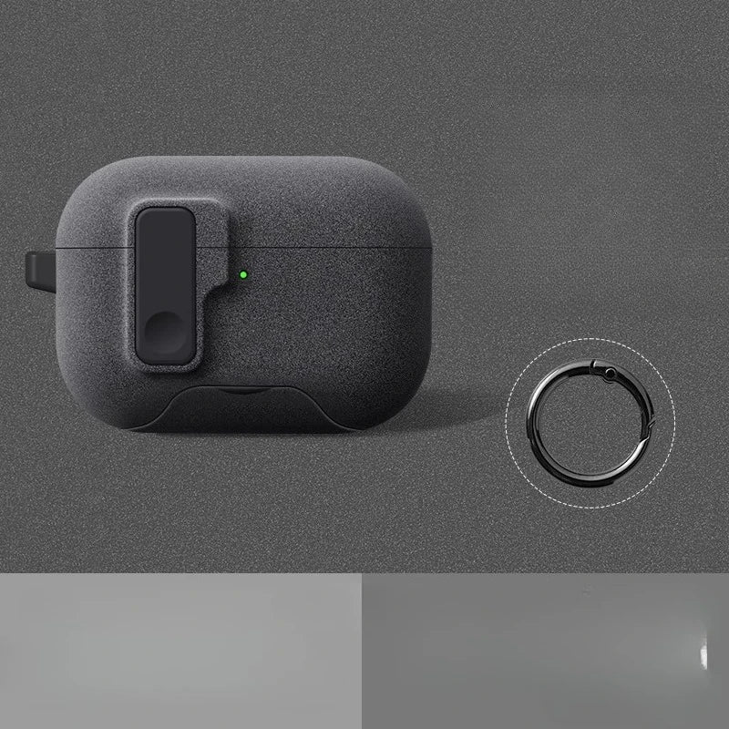2025 Case For AirPods Pro 3 Magnetic Automatic Lock Cases Phone Stand Headphone Cover For AirPods Pro 3 Pro3 Fundas With Hook ﻿