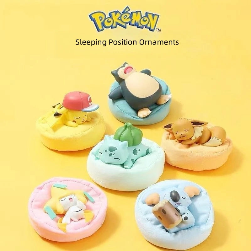 Pokemon Anime Pikachu Eevee Poket Gift Pokemon Starry Dream Series Action Figures Bulbasaur Snorlax Monster Model Ornaments Toy Beauty World Shop