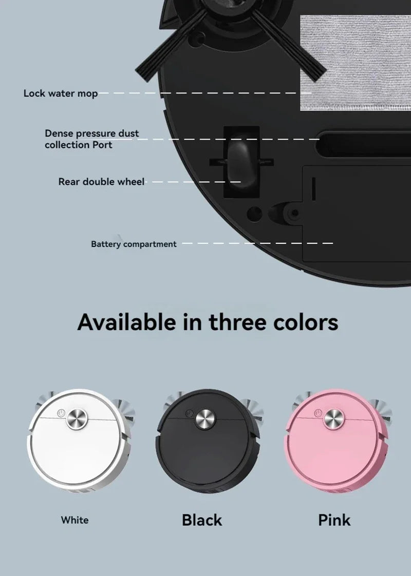 Smart Vacuum Cleaning Robot Mini Mopping Suction And Sweeping Integrated Fully Automatic Cleaning Sweeping Robot Beauty World Shop