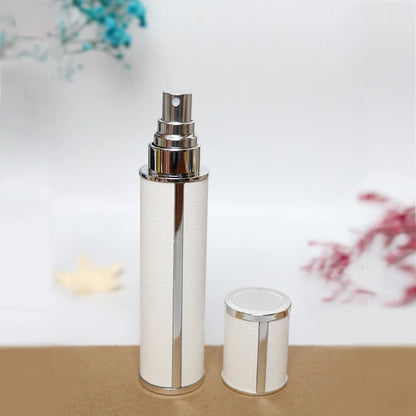 10ml Luxury Leather Wrapped Glass Perfume Spray Bottle, Portable Mini Refillable Perfume Atomizer, BPA-Free Cosmetic Container Beauty World Shop